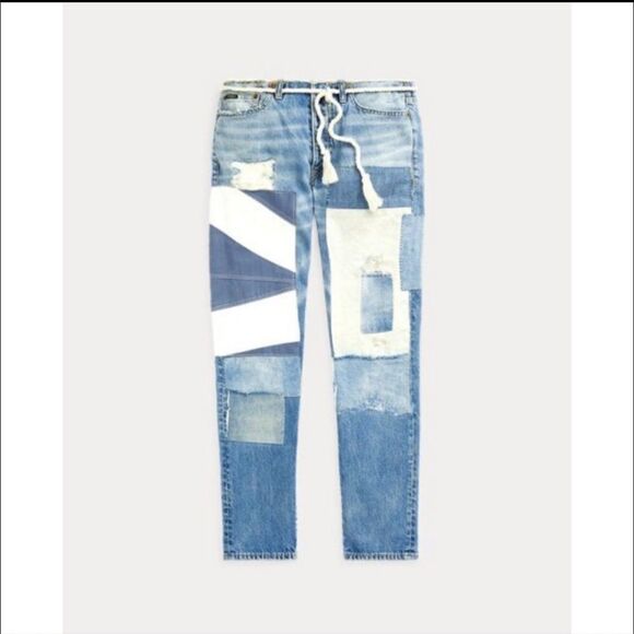 Polo Ralph Lauren Avery Boyfriend Patchwork Jeans - Picture 4 of 14